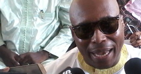 Barthélémy Dias en marge de la visite d'Abdoulaye Wade à Grand Yoff au domicile de Khalifa Sall,