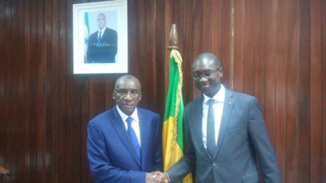 Photos: La cérémonie de passation de service entre le ministre de la Justice sortant, Sidiki Kaba et son successeur, Ismaïla Madior Fall 