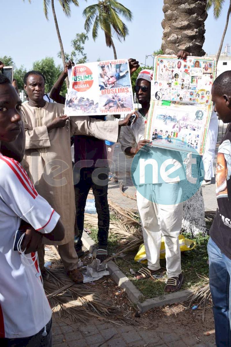 (13 Photos) Marche de soutien de la communauté musulmane du Sénégal au peuple de Birmanie à la Place de l'obélisque