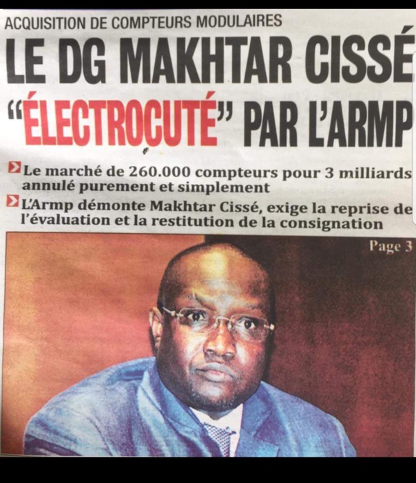 Mais, qui en veut à Mouhamadou Makhtar Cissé ? Des prétendants au poste de DG de SENELEC, déçus qu’il ne soit pas ministre, lancent une maladroite cabale médiatique   