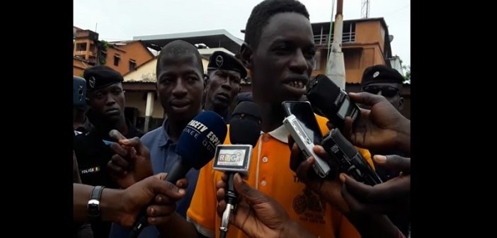 Guinée: après son arrestation, un voleur félicite la police (VIDÉO)