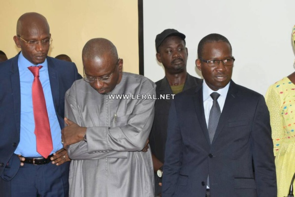 Photos : Alioune Badara Diop passe le témoin à Lansana Gandji Sakho à l'Office National de l'Assainissement du Sénégal (ONAS) 