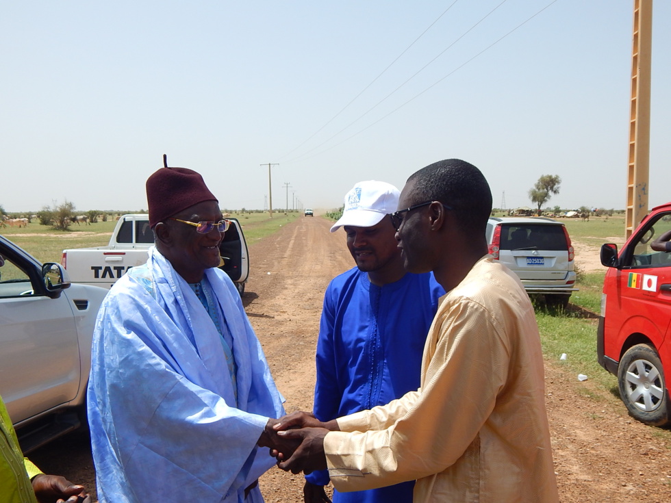 PODOR - Visite du président du Conseil National de la Jeunesse, Khadim DIOP accueilli en grande pompe par les populations de Bocké Dialloubé 