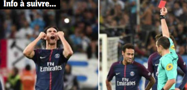 LIGUE 1 - 10e Journée: Le PSG arrache le nul à Marseille, Neymar exclu