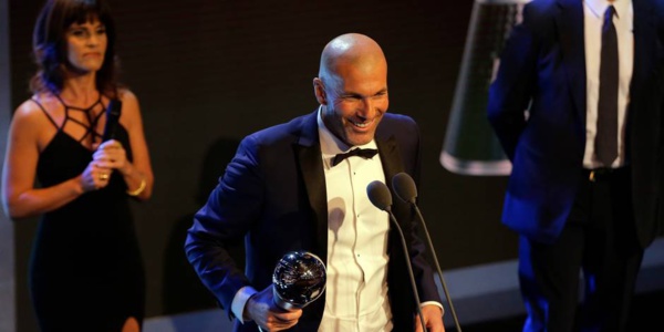 Zidane élu meilleur entraineur de l’année 2017