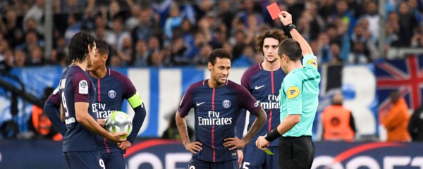 OM-PSG : Neymar suspendu un match ferme