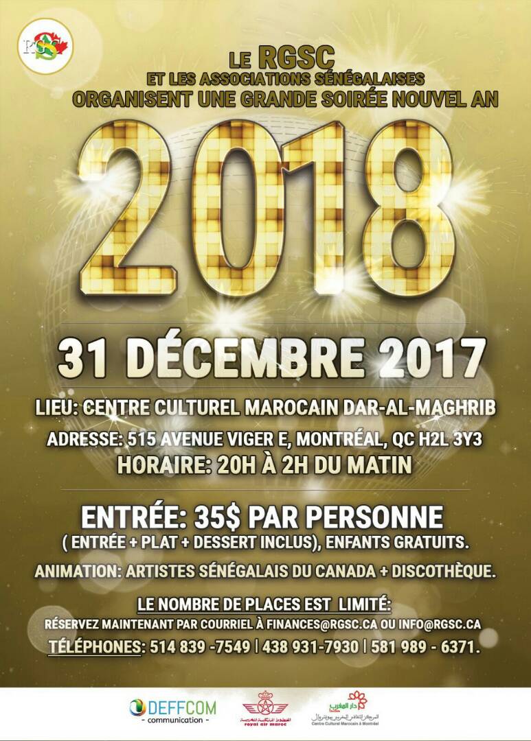 Cuisine: Ndiassé, chef traiteur de Dakar, vous offre un menu pour une première à Montréal le 31 décembre 