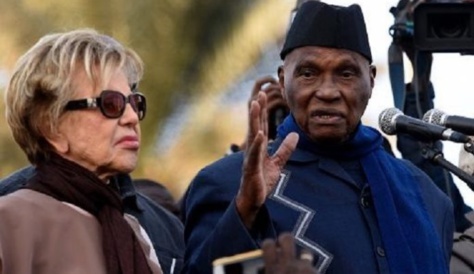 Me Abdoulaye Wade et sa femme, en deuil