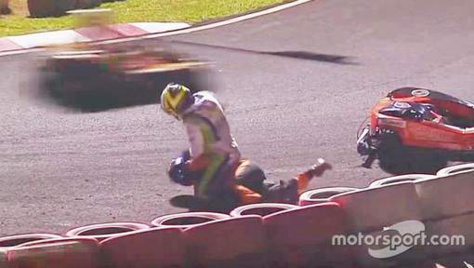 Vidéo- Violente bagarre entre deux pilotes en pleine course de F1  