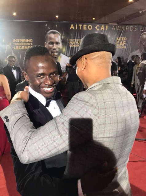 Ballon d'Or africain 2017 : Sadio Mané, El Hadji Diouf et Samuel Eto'o présents à Accra (Photos)