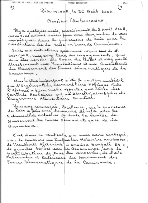 Crise casamançaise: Le RDS exhorte le Président Macky Sall à la vigilance, face l’activisme sulfureux… ! Crise casamançaise: Le RDS exhorte le Président Macky Sall à la vigilance, face l’activisme sulfureux… !