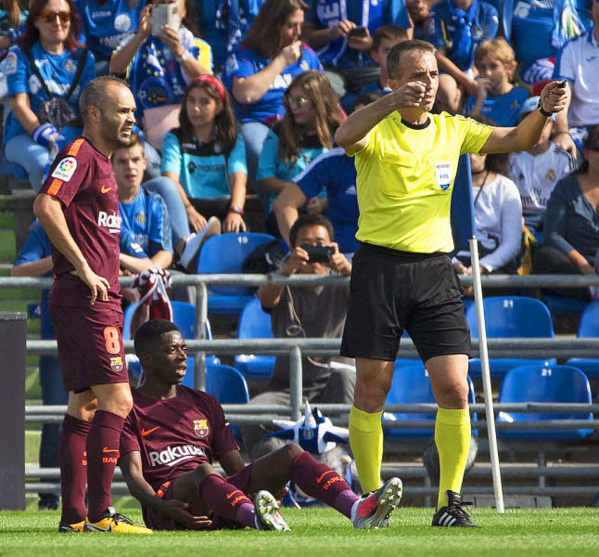 FC Barcelone : Ousmane Dembélé absent "trois à quatre semaines"