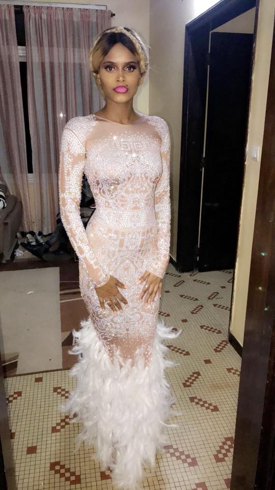 Marie Louise Diaw, dans sa sublime robe pour fêter son anniversaire 