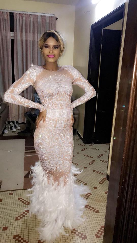 Marie Louise Diaw, dans sa sublime robe pour fêter son anniversaire 