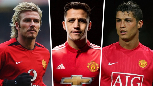 Man.U-Cristiano Ronaldo, David Beckham, Alexis Sanchez ... Ils ont porté le numéro 7 à Manchester United