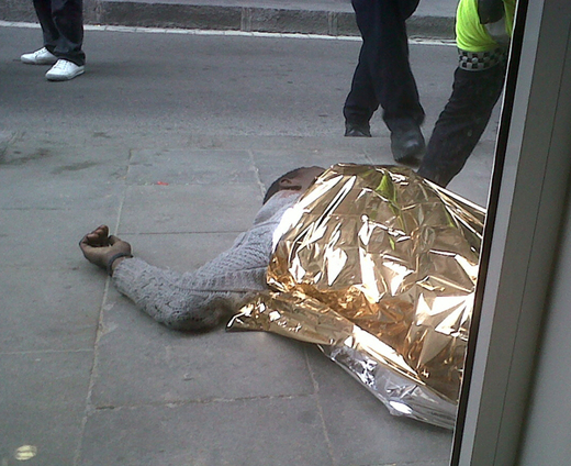Le jeune Sénégalais assassiné, Barcelone, 29 mars 2010.