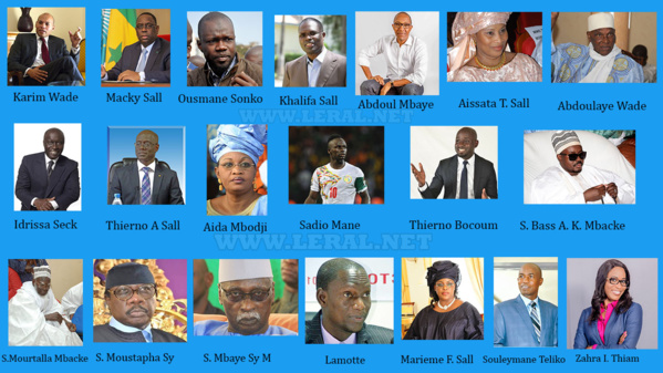 Les 20 personnalités sénégalaises qui pourraient faire 2018 (Par Leral.net)