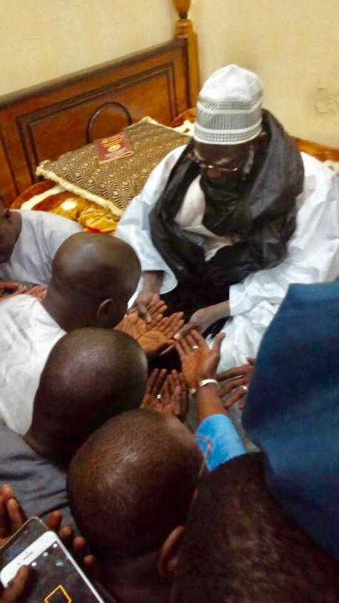 Thierno Bocoum a rencontré  Serigne Mountakha Mbacké, le Khalife général des Mourides