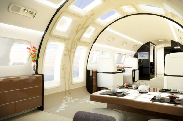 Photos - Visite de l'intérieur d'un jet privé à 53 millions de dollars US !