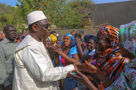 Macky Sall à Popenguine
