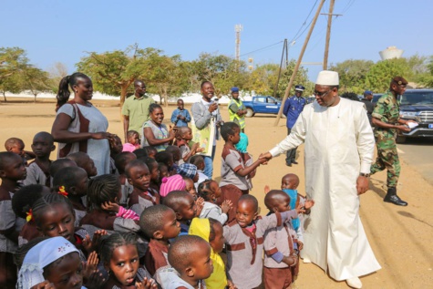 Macky Sall à Popenguine Macky Sall à Popenguine