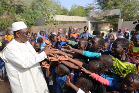 Macky Sall à Popenguine Macky Sall à Popenguine
