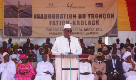 Inauguration de la route Fatick Kaolack : les images de la cérémonie officielle à Kaolack 