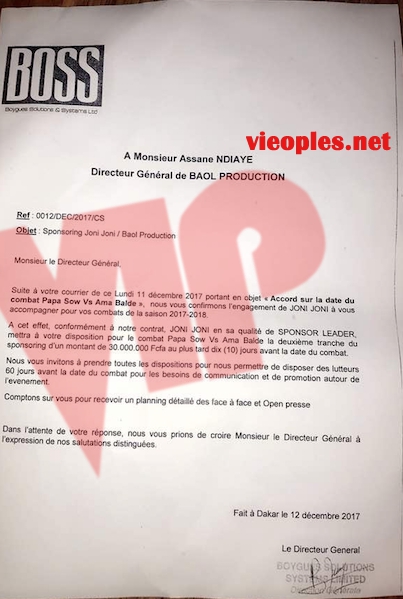 Exclusif - Bougane Guèye Dany vs Assane Ndiaye : Le document à l'origine de la brouille contractuelle