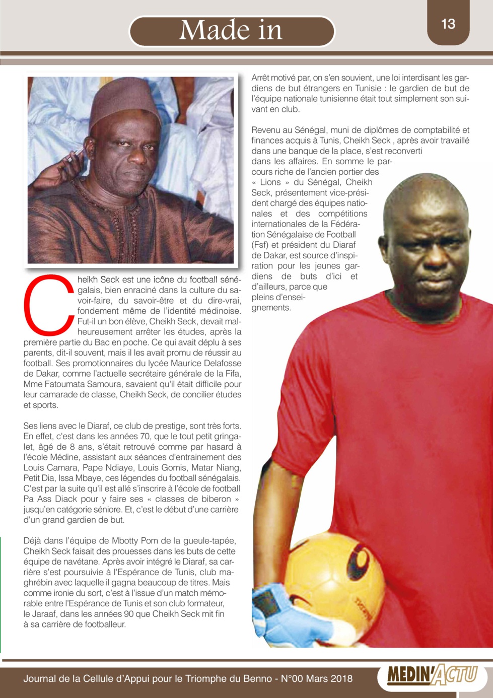 Cheikh Ahmeth Tidiane Ba : Je dois tout à la Médina ( Medin'Actu )