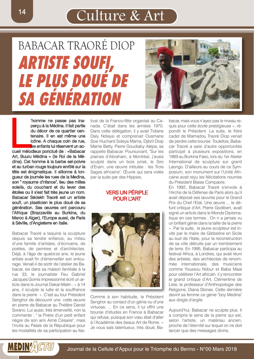 Cheikh Ahmeth Tidiane Ba : Je dois tout à la Médina ( Medin'Actu )