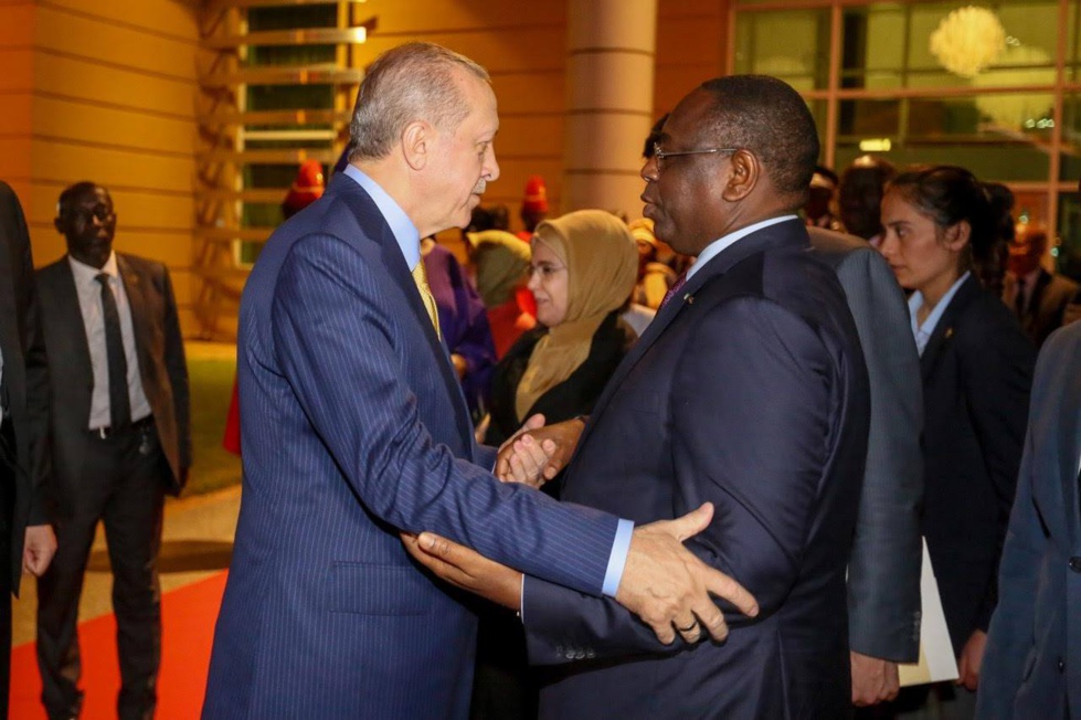 Macky Sall a accueilli mercredi soir son homologue turc Recep Tayyip Erdoğan (images)