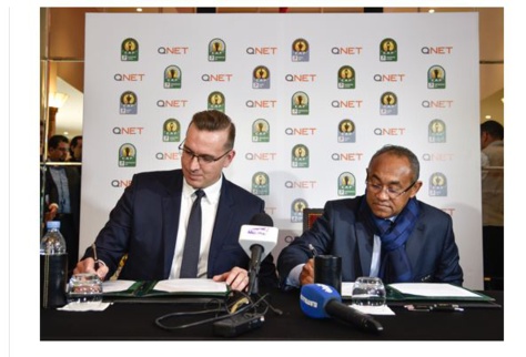 QNET annonce qu'il sponsorise la Ligue des Champions de la CAF Total, la Coupe des Confédérations de la CAF Total et la Supercoupe de la CAF Total