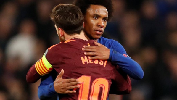 ​Chelsea-Barça : Willian veut bloquer Messi et miser sur les contres.