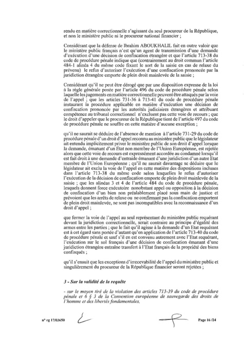 EXCLUSIF Karim Wade : l'intégralité de la décision Cour d'Appel de Paris