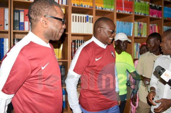 Photos: Youssou Ndour galvanise Génération Foot à Deni Biram Ndao...avant le match contre Horoya AC