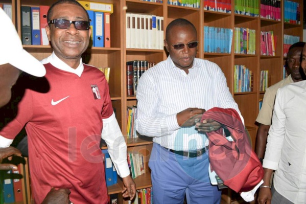 Photos: Youssou Ndour galvanise Génération Foot à Deni Biram Ndao...avant le match contre Horoya AC