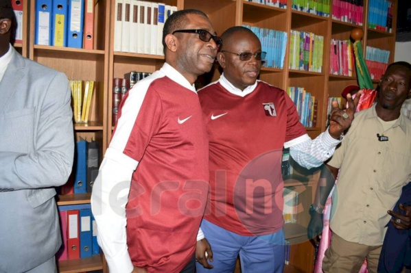 Photos: Youssou Ndour galvanise Génération Foot à Deni Biram Ndao...avant le match contre Horoya AC
