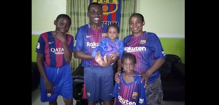 Nigéria: Découvrez en photos l’heureuse « famille Barcelone »