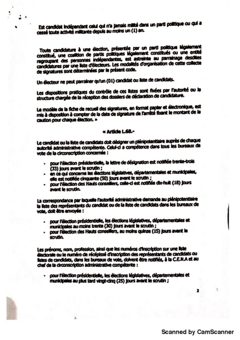 Projet de loi portant modification du Code électoral : l'article 57 pour "éliminer" Karim Wade, la pomme de discorde