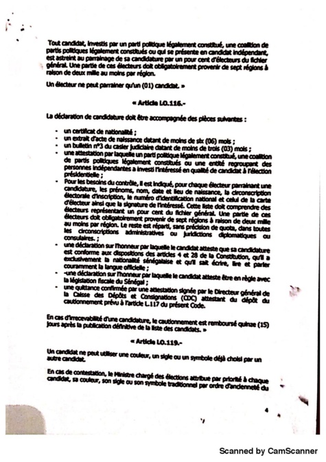 Projet de loi portant modification du Code électoral : l'article 57 pour "éliminer" Karim Wade, la pomme de discorde