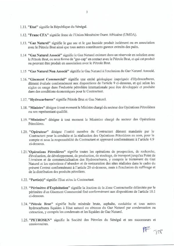Contrat de recherche et de partage de production d'hydrocarbure " Rufisque Offshore" entre l'Etat du Sénégal et Total (Part 1) Contrat de recherche et de partage de production d'hydrocarbure " Rufisque Offshore" entre l'Etat du Sénégal et Total (Part 1)