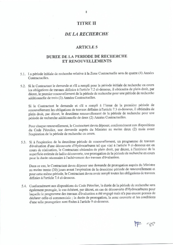 Contrat de recherche et de partage de production d'hydrocarbure " Rufisque Offshore" entre l'Etat du Sénégal et Total (Part 1) Contrat de recherche et de partage de production d'hydrocarbure " Rufisque Offshore" entre l'Etat du Sénégal et Total (Part 1)