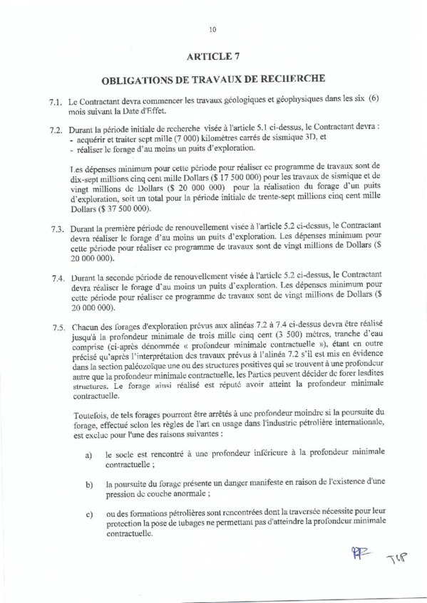 Contrat de recherche et de partage de production d'hydrocarbure " Rufisque Offshore" entre l'Etat du Sénégal et Total (Part 1) Contrat de recherche et de partage de production d'hydrocarbure " Rufisque Offshore" entre l'Etat du Sénégal et Total (Part 1)
