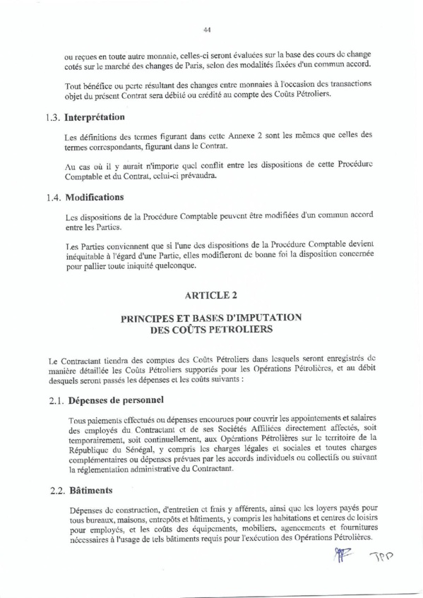 Contrat de recherche et de partage de production d'hydrocarbure " Rufisque Offshore" entre l'Etat du Sénégal et Total (Part 3 et fin) Contrat de recherche et de partage de production d'hydrocarbure " Rufisque Offshore" entre l'Etat du Sénégal et Total (Part 3 et fin)