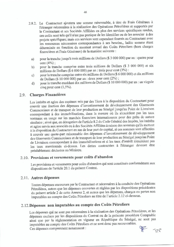 Contrat de recherche et de partage de production d'hydrocarbure " Rufisque Offshore" entre l'Etat du Sénégal et Total (Part 3 et fin) Contrat de recherche et de partage de production d'hydrocarbure " Rufisque Offshore" entre l'Etat du Sénégal et Total (Part 3 et fin)