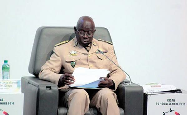 Le Général Cheikh Gueye, lors du Forum Paix et sécurité au Cicad Le Général Cheikh Gueye, lors du Forum Paix et sécurité au Cicad