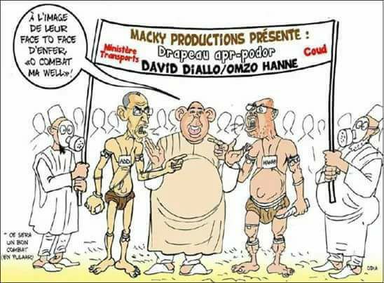 Arrêt sur image: Macky productions présente le combat "David Diallo" contre "Omzo Niebé Hanne"