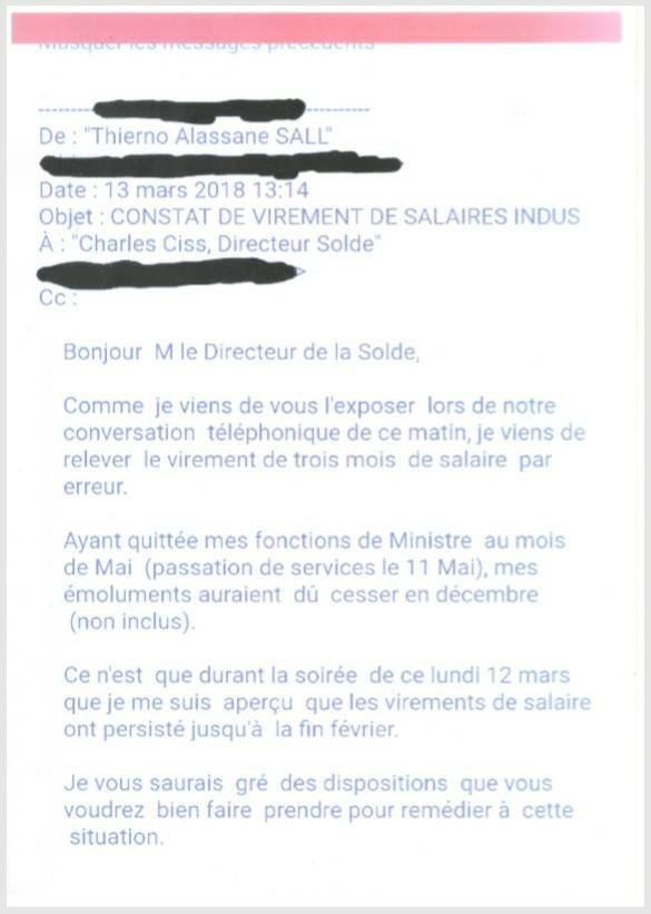 Précisions : Ordre de recette, ce qui s’est réellement passé …(par Thierno Alassane Sall)