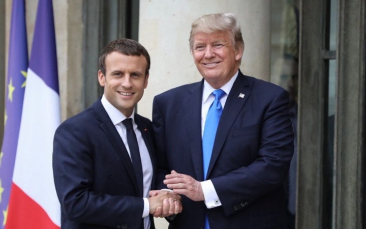 RCHIVE. Après une visite chaleureuse de Trump à Paris en juillet dernier, le match retour commence lundi à Washington, avec un programme très chargé. LP / Arnaud Dumontier
