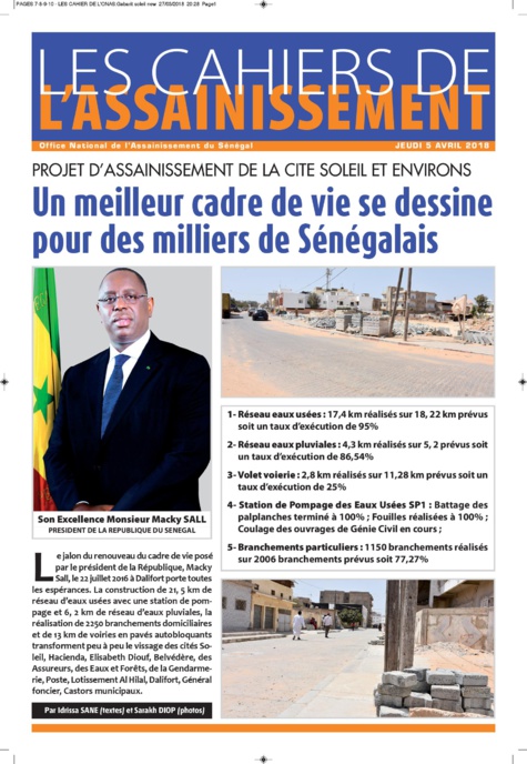 ONAS : Les cahiers de l'Assainissement